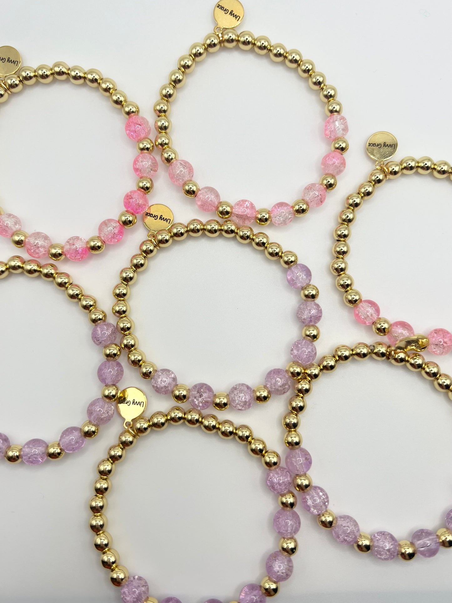 The Lavender Crackle Glass