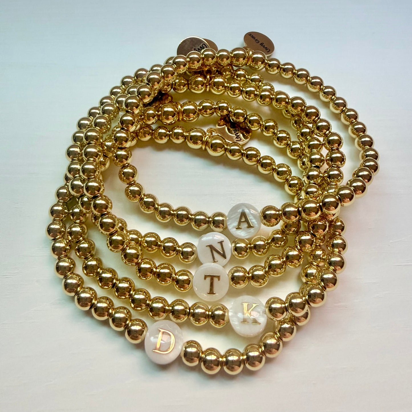 Pearl Initial Bracelet